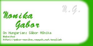 monika gabor business card